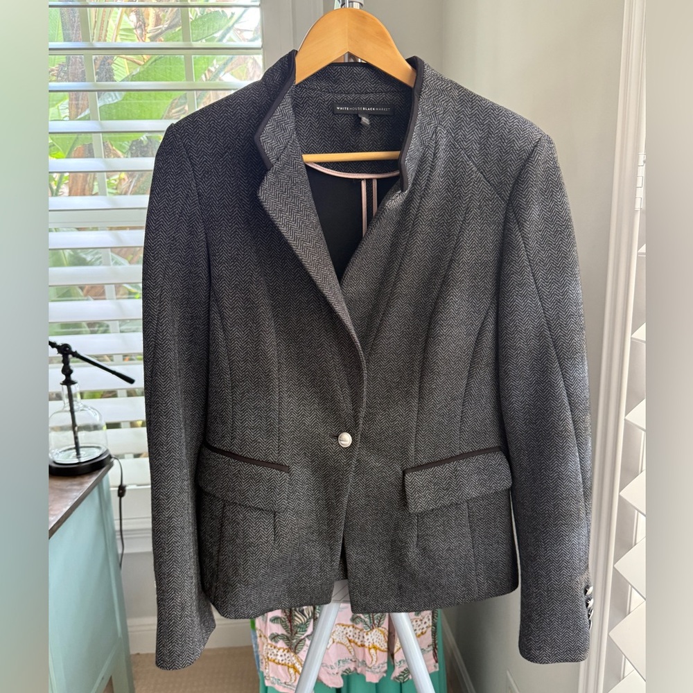 White House Black Market Herringbone Suit